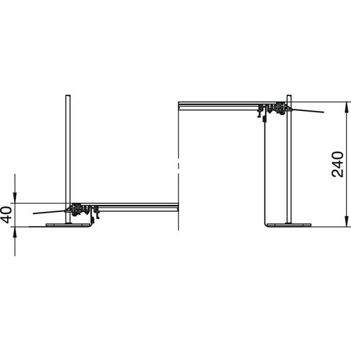 7424022 OBO OKA-G30040240 Kanaleinheit estrichbündig blind 2400x300x240 Stahl b Produktbild Additional View 1 L