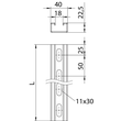 1122742 OBO MS 22 L 3M FT Profilschiene gelocht, Schlitzweite 18mm 3000x40x22,5 Produktbild Additional View 1 S