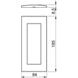 6119372 OBO AR45-F3 RW Abdeckrahmen Modul 45, 3fach 84x185mm Polycarbonat re Produktbild Additional View 1 S