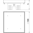 7409060 OBO RKN2 UZD3 4VS25 Quadratische Kassette blind 200x200mm Edelstahl rostf Produktbild Additional View 1 S