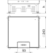 7409220 OBO RKSN2 9 VS 25 Quadratische Kassette mit Schnurauslass 242x243mm Ede Produktbild Additional View 1 S