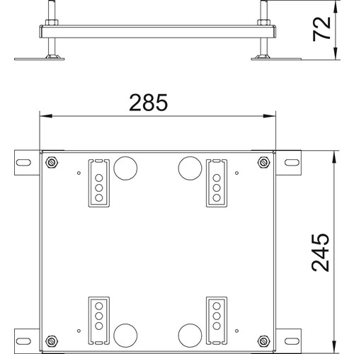 7427444 OBO HE60 UDHOME9 Höhenerweiterung für UDHome9 245x256x15 Produktbild Additional View 1 L