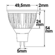 111544 Isoled MR16 Led Strahler 5,5W WW Produktbild Additional View 1 S