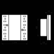 LS5093TSEM JUNG KNX Tasts.-Erweiterungsm Univ.3fach Produktbild Additional View 1 S