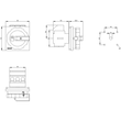 3LD2504-0TK51 Siemens Hauptschalter Fronteinbau schwarz 400V 22kW Produktbild Additional View 2 S