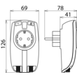 909300 DEHN Überspannungsableiter DEHNprotector Kom- biadapter für Energie Produktbild Additional View 3 S