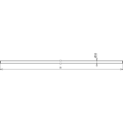 860130 DEHN Anschlussfahne Rd 10mm NIRO V4A L 3000mm Produktbild Additional View 1 L