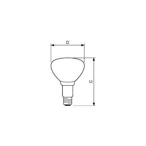 57523425 PHILIPS BR125 IR 250W E27 230-250V CL 1CT/10 Infrarotlampe Produktbild Additional View 1 L