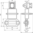460147 DEHN Zweimetall-Trennklemme Cu-St/tZn m. KS-Verbinder f.6-10/Fl 16mm Produktbild Additional View 2 S
