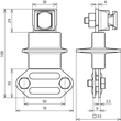 460147 DEHN Zweimetall-Trennklemme Cu-St/tZn m. KS-Verbinder f.6-10/Fl 16mm Produktbild Additional View 1 S