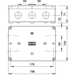 2002523 OBO B 12 M Kabelabzweigkasten 178x144x71 Duroplast, Aminoplast lichtgr Produktbild Additional View 1 S