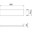 6279725 OBO GA-OTARW Oberteil für Außeneck 300x30x80mm Aluminium reinweiß Produktbild Additional View 1 S