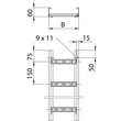 6207501 OBO LG 620 VSF6000FS Kabelleiter Funktionserhalt Sprossenabst Produktbild Additional View 1 S