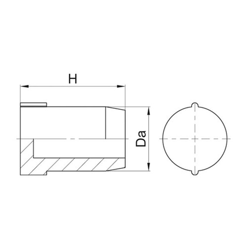 V361-9006-00 JACOB Verschlusssstopfen Gr. 6 Produktbild Additional View 1 L