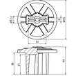 478099 DEHN Schutzkappe PVC f. Anschluß- fahnen Rd 10mm/Fl 30x3,5mm grün/gelb Produktbild Additional View 2 S