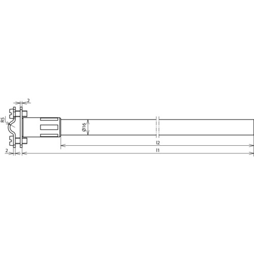 106170 DEHN DEHNiso-Distanzhalter f. Rd 7-10mm L 675mm o. Befestigungselement Produktbild Additional View 1 L