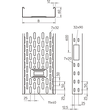 6087132 OBO IKS 620 FS Kabelrinne IKS mit Boden- +Seitendurchführung 60x200x30 Produktbild Additional View 1 S