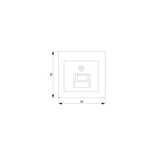 5TG1257 SIEMENS ABDECKPLATTE FÜR UAE I-SYSTEM ALUMETALLIC 1-FACH UND 2-FACH Produktbild Additional View 1 L