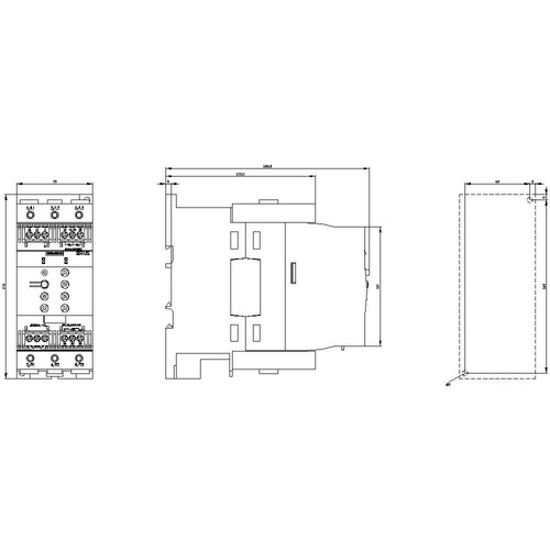 3RW4047-1BB14 SIEMENS SIRIUS Sanftstart. S3 106A 55KW/400V 40° AC 200-480C Produktbild Additional View 2 L