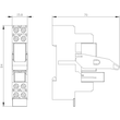 RT4A4L24 Siemens Steckrelais DC 24V 2WE Led Rot Schraubansch Produktbild Additional View 2 S