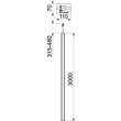 6288940 OBO ISS70110RW Installationssäule Boden/Decke 70x110x30 Produktbild 1 S