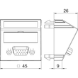 6104670 OBO MTS-VGA F RW1 Multimediaträger VGA mit Kabel, Buchse-B Produktbild Additional View 1 S