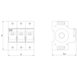 5SG7133-8BA35 Siemens Minized- Lasttrennschalter 3-pol, 35A Produktbild Additional View 2 S