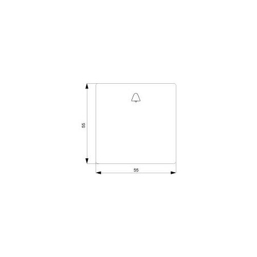 5TG6227 Siemens Wippe m. Symbol Glocke Carbonmetallic Produktbild Additional View 1 L