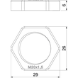 2049082 OBO 116 M20 SW PA Kabel- Verschraubung-Gegenringe Produktbild Additional View 1 S