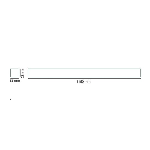 3050 SG Leuchten ZIP 230V TRACK 1,15M WEISS-MATT Produktbild Additional View 1 L