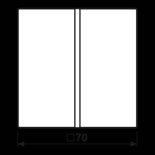 LS401TSASW Jung Tastensatz kompl. 1-fach mit Laserung Produktbild Additional View 1 L