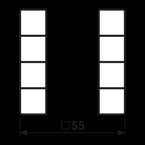 A504TSAWW Jung Tastensatz komplett 4fach Produktbild Additional View 1 L