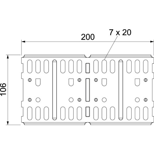 6067131 OBO RLVL 110 FS Längs- und Winkelverbinder für Kabelrinne, horizont Produktbild Additional View 1 L