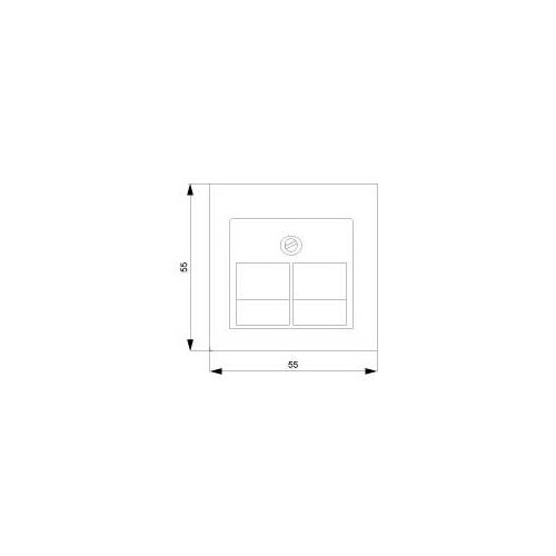 5TG1211 Siemens Abdeckplatte für UAE 2-Fach Produktbild Additional View 1 L