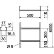 6311020 OBO WKLG 1150 FS Weitspannkabelleiter mit Seitenlochung 1 Produktbild Additional View 1 S