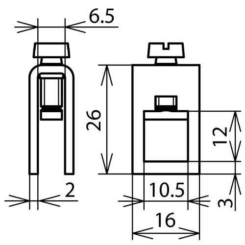563011 DEHN Reihenklemme f. PAS 2,5-25mm² St/galZn Produktbild Additional View 2 L