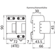 951200 DEHN Kombiableiter Typ 1 DEHNventil M für einphasige TN-Systeme Produktbild Additional View 3 S
