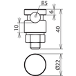 301019 DEHN KS-Verbinder NIRO f. Rd 6-10mm einteilig m. Federring Produktbild Additional View 2 S