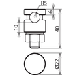 301019 DEHN KS-Verbinder NIRO f. Rd 6-10mm einteilig m. Federring Produktbild Additional View 1 S