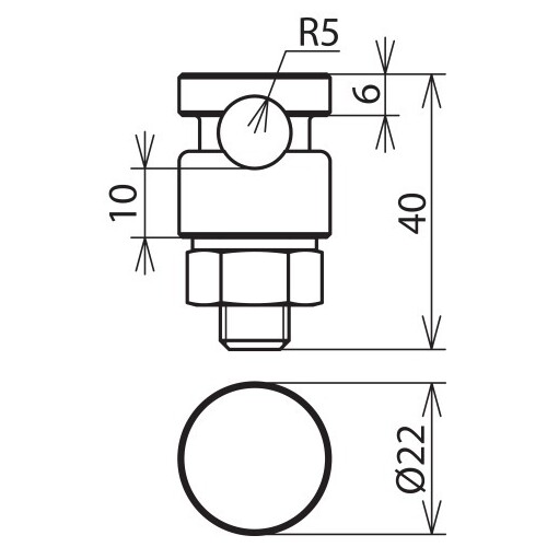 301019 DEHN KS-Verbinder NIRO f. Rd 6-10mm einteilig m. Federring Produktbild Additional View 1 L