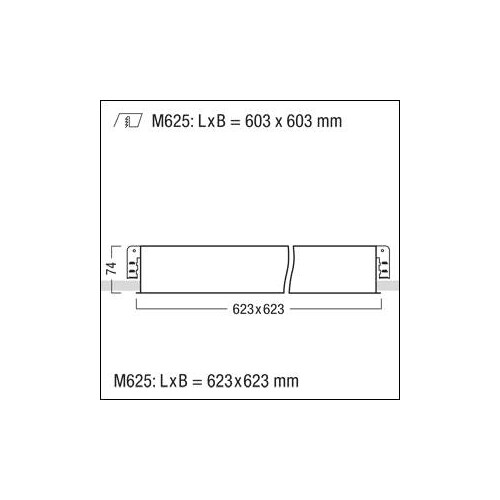 42182122 Zumtobel MIREL-L NIV 36W LED840 M625Q EVG LED Deckeneinbauleuchte Produktbild Additional View 3 L