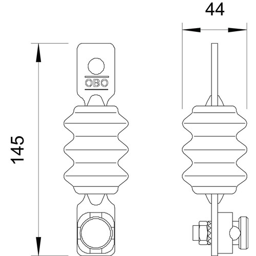 5240050 OBO 482 Trennfunkenstrecke geschlossen Produktbild Additional View 1 L