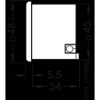 7KT5505 Siemens Zeitzähler AC 24V 50HZ 48x48mm ohne Blende 55X55mm Produktbild Additional View 1 S