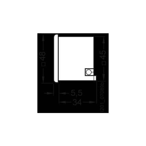 7KT5505 Siemens Zeitzähler AC 24V 50HZ 48x48mm ohne Blende 55X55mm Produktbild Additional View 1 L