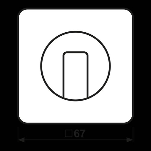 CD1541WW JUNG Abdeckung f. Drehschalter Produktbild Additional View 1 L