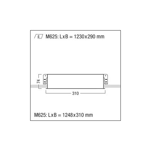 42182124 Zumtobel MIREL-L NIV 3800-840 M625L LED Deckeneinbauleuchte Produktbild Additional View 3 L