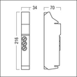 22185297 Zumtobel ONLITE central eBox SCM Schaltmodul Produktbild Additional View 1 S