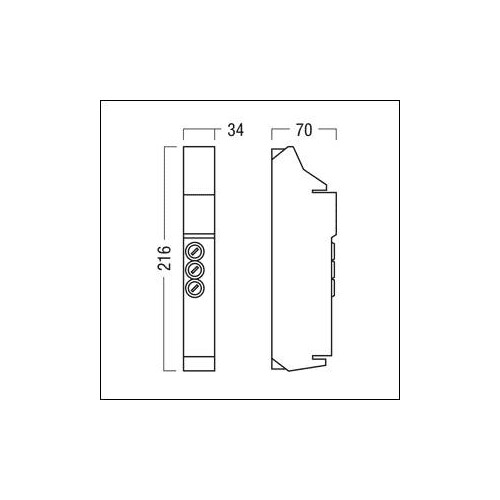 22185297 Zumtobel ONLITE central eBox SCM Schaltmodul Produktbild Additional View 1 L