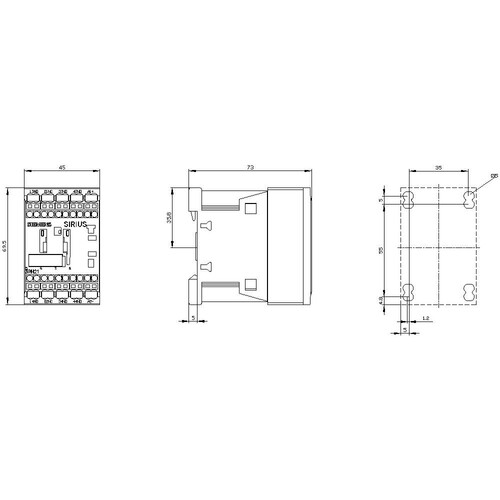 3RH2131-2KB40 Siemens Hilfsschütz 24VDC 3S+1Ö Produktbild Additional View 2 L