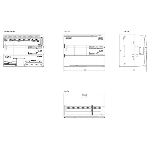 6ES7215-1AG40-0XB0 Siemens   SIMATIC S7- 1200 CPU 1215C, KOMPAKT CPU, DC/DC/DC Produktbild Additional View 2 L